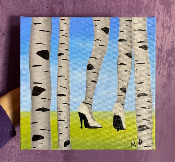 Birch in shoes