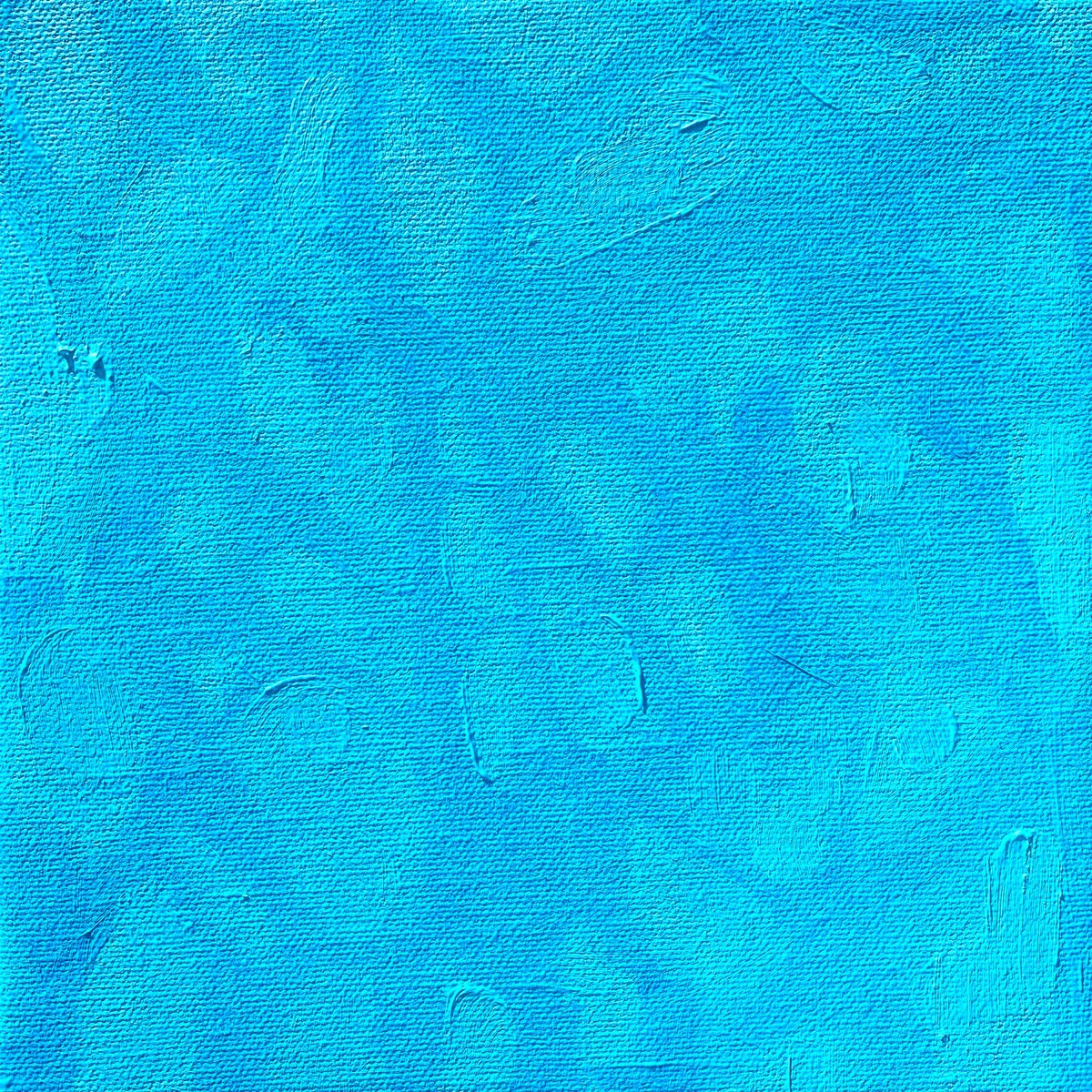 Organic Abstract Oil Painting By Nataliya Lemesheva, 8 X 8", Shadow 9. Turquoise, Original Artwork