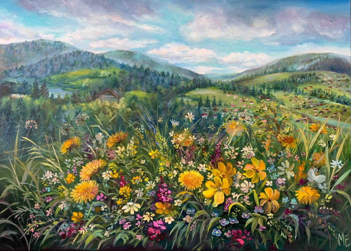 Spring in the Carpathians by Olena Hontar