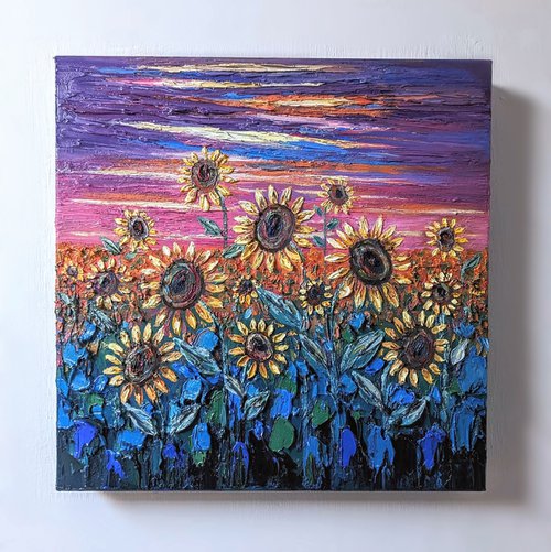 Sunflower dusk by Paige Castile