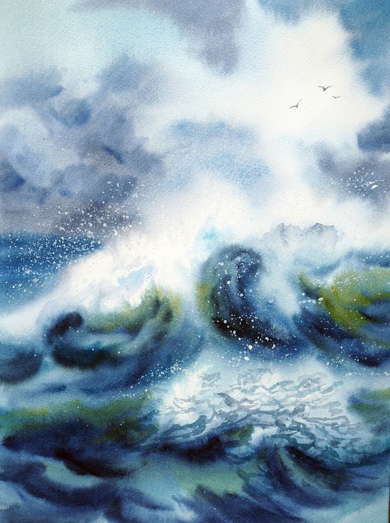 Storm sea
