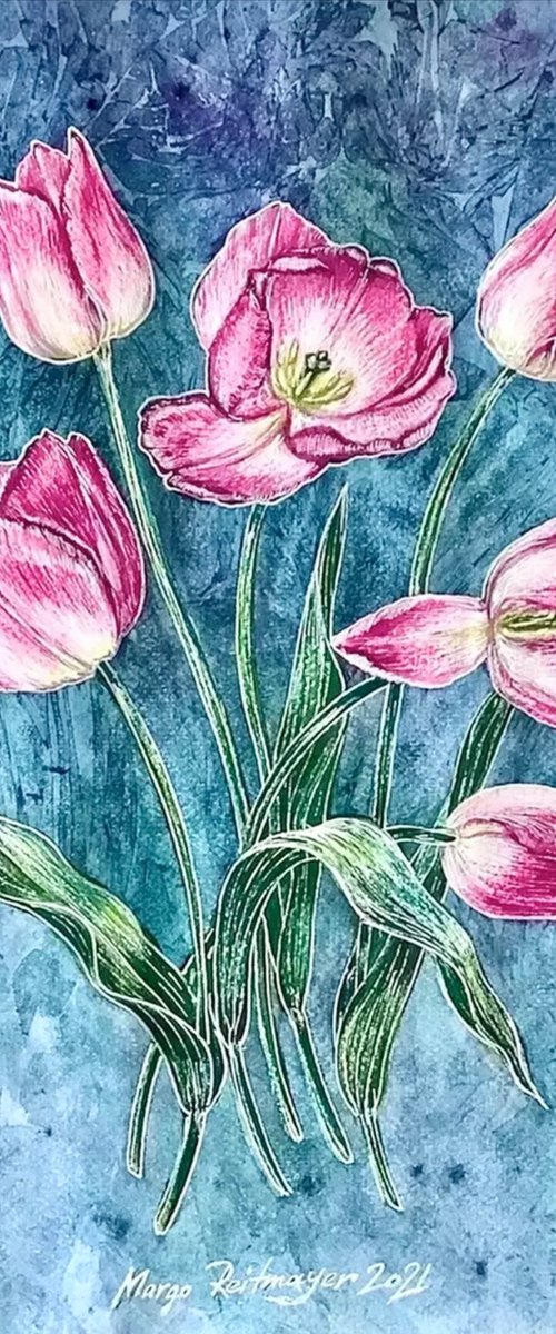 Spring Tulips by Morgana Rey