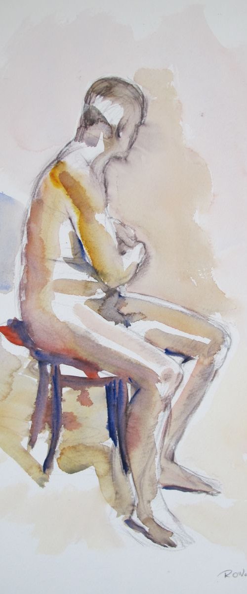 seated male nude by Rory O’Neill