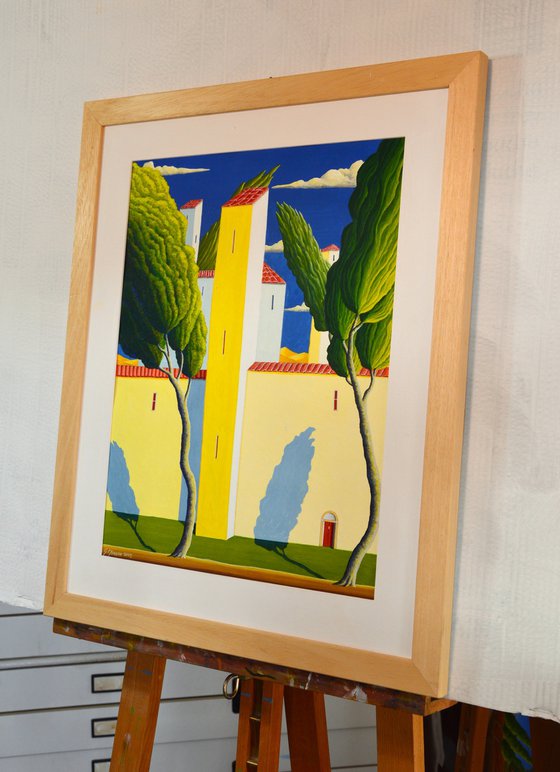 PAESAGGIO CON CITTA'