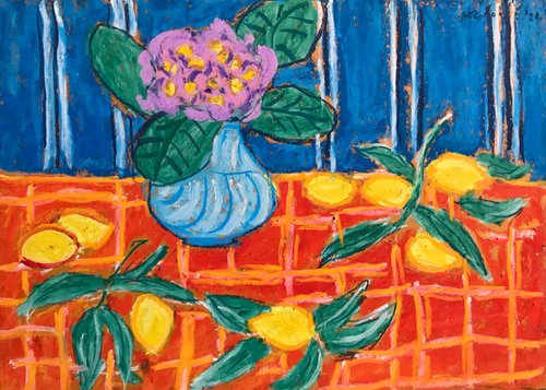 Lemons And Flowers by Milica Radović