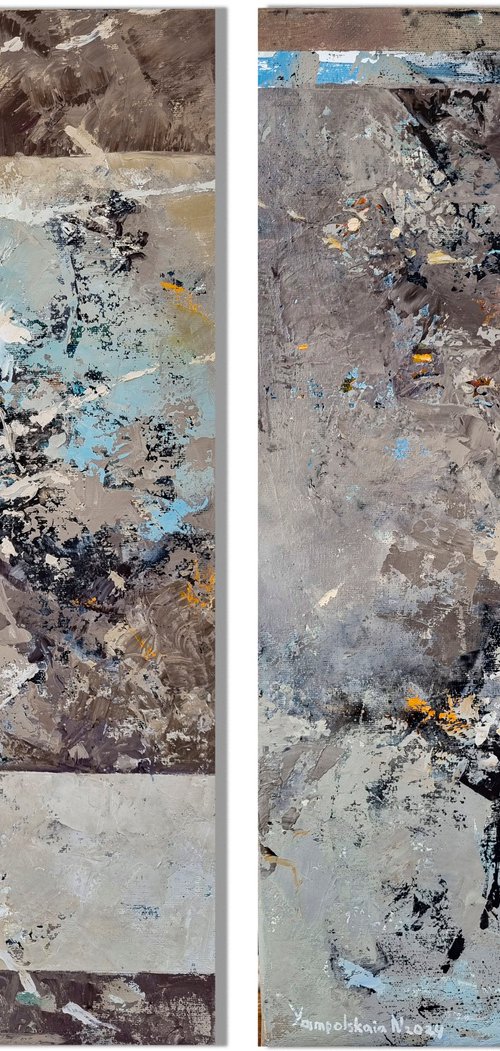 Parts of Time I. Diptych by Natalia Yampolskaia