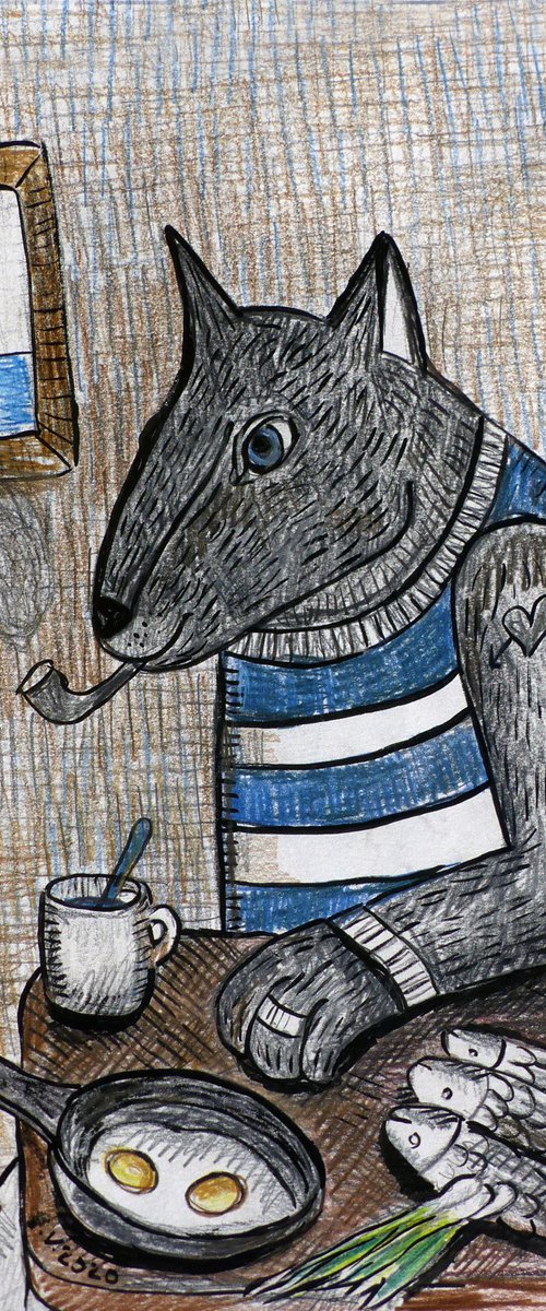 Old Sea Wolf#2 by Elizabeth Vlasova