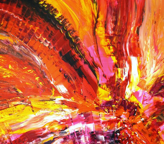 Yellow Red Abstraction XXL 2