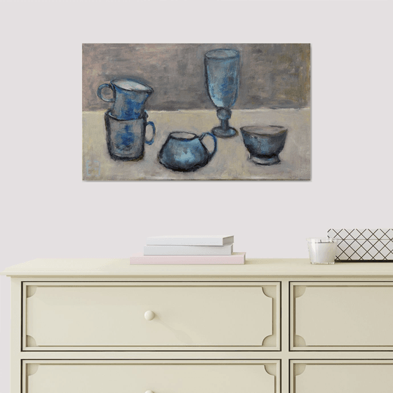 Sketch of the blue cups