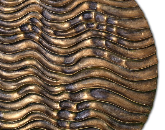 Round Erosion #04/10 | Abstract Wall Sculpture