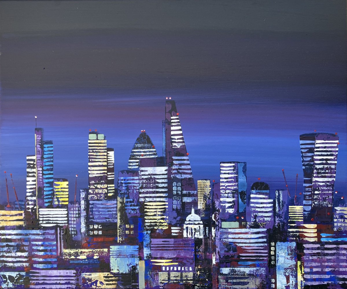  London Lights By Lee Mccarthy, 24 X 20, Artwork For Sale On Artfinder