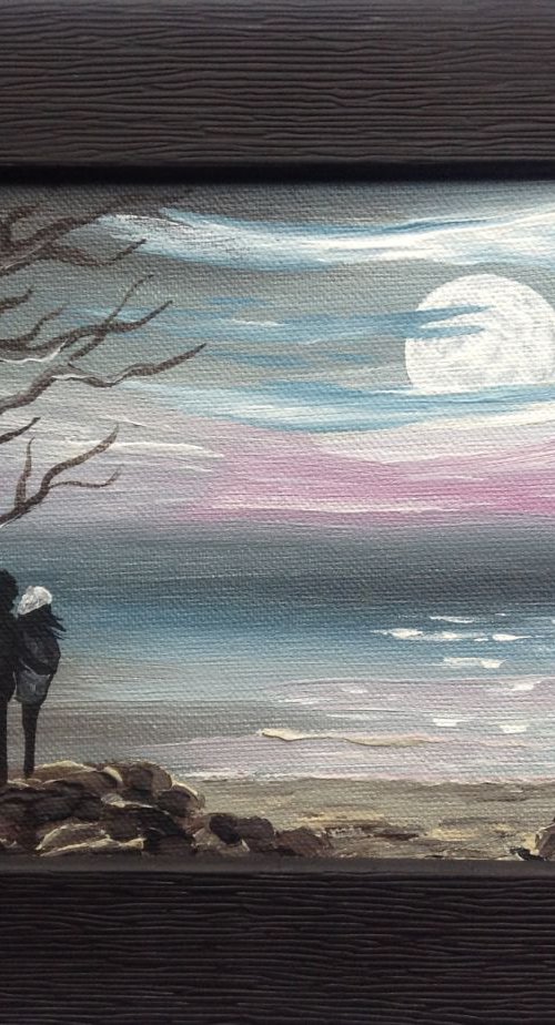 Moon Gazing in a Frame by Marja Brown