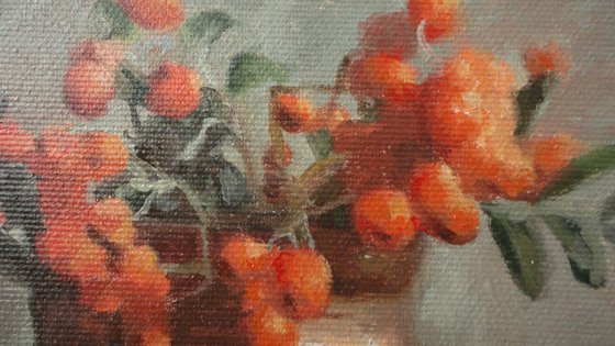 Still life with red fruits