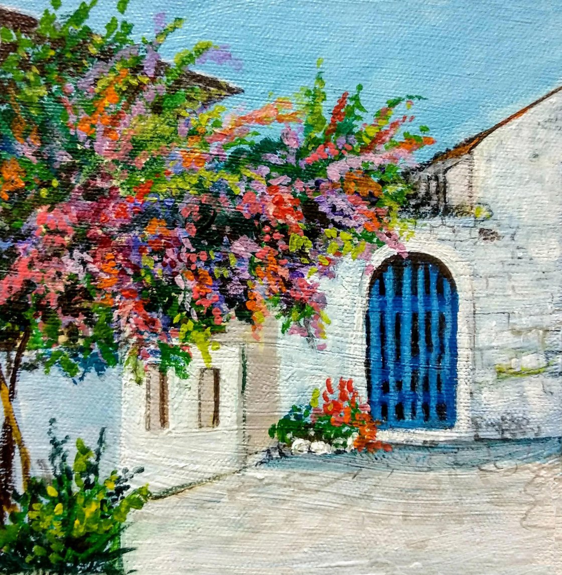 Bougainvillea acrylic sale painting