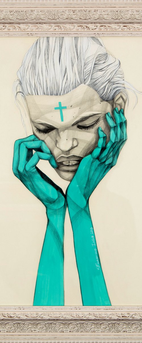 About You (60x54cm/24x21in) by Inga Makarova