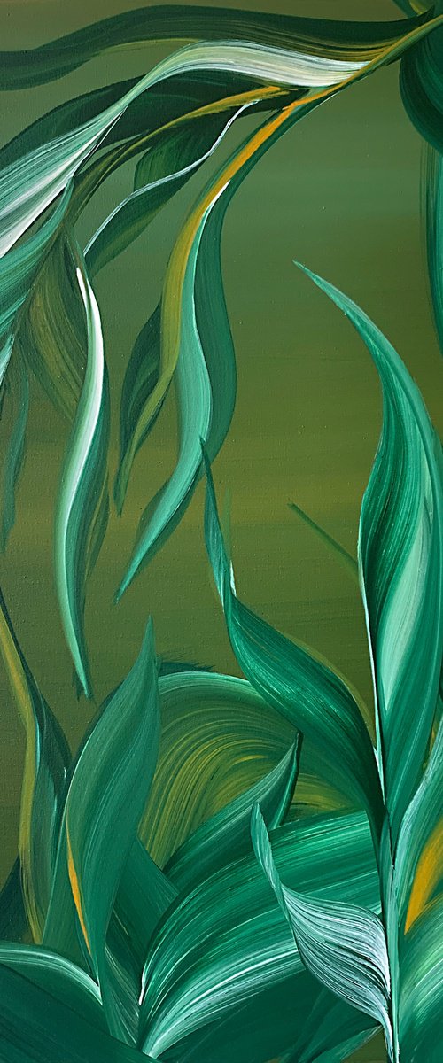Exotic Tropical Leaves by Marina Skromova