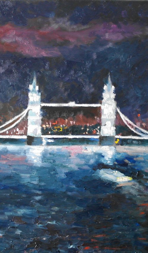 London, Night Tower Bridge by Juri Semjonov