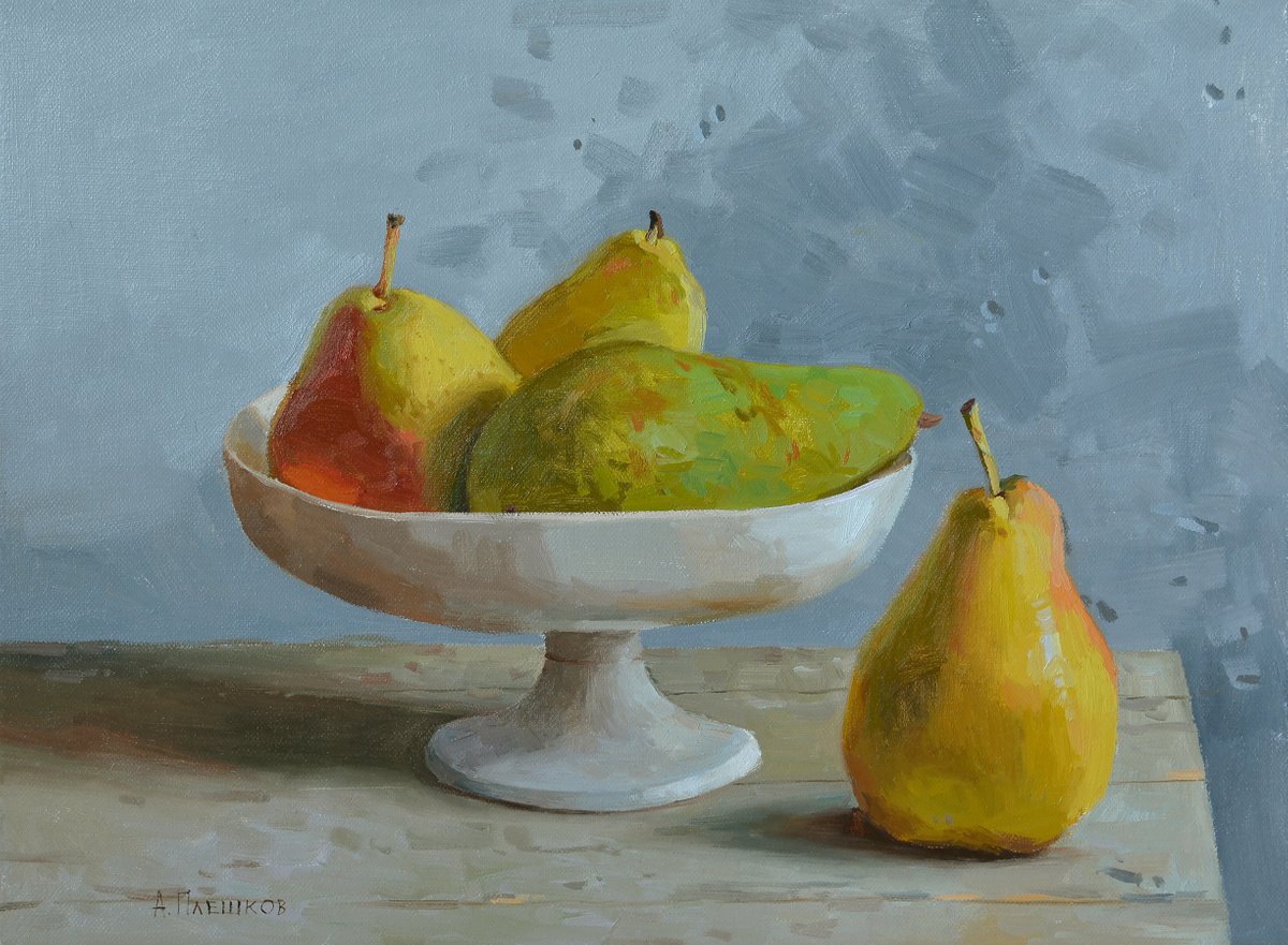 Four pears by Alexey Pleshkov