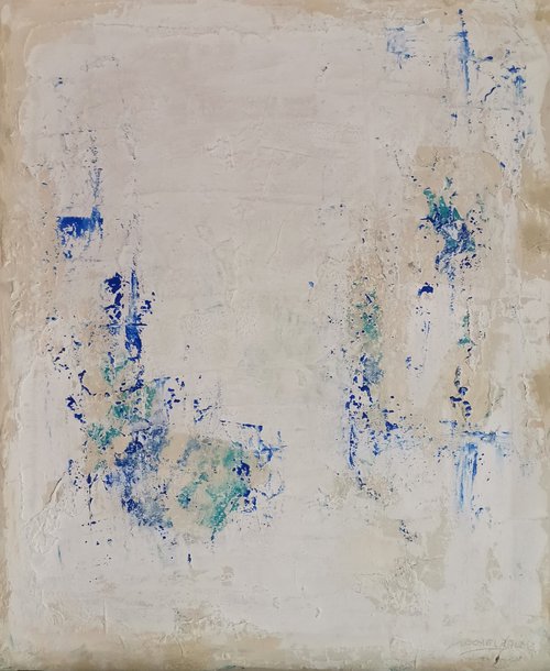 Poco azul sobre mucho blanco by Doris Duschelbauer