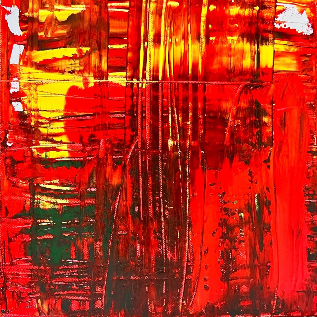  Inferno 2 By Shabs Beigh, 12 X 12, Artwork For Sale On Artfinder