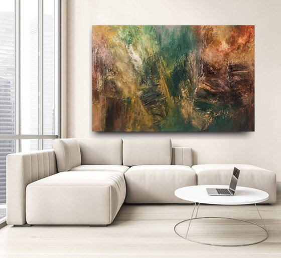 Nature, the art of God 100x150cm Abstract Textured Painting