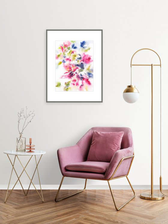 Pink flowers bouquet