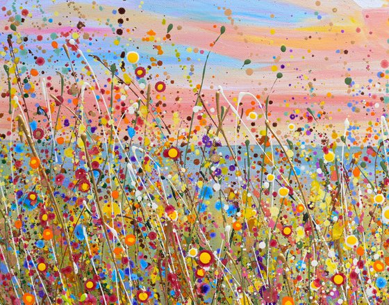 Wildflowers at Sunset