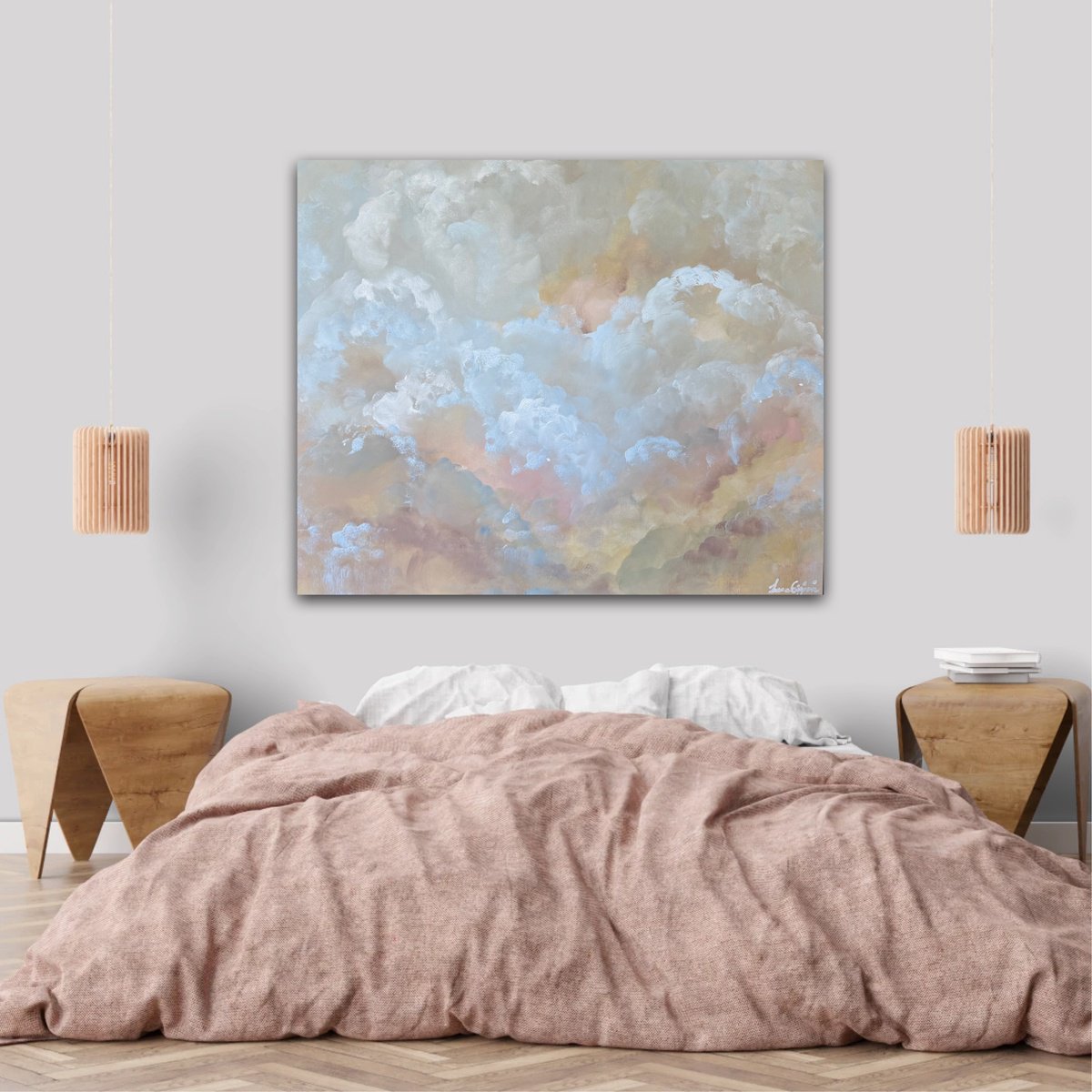 Pastel Horizon By Ivana Gigovic, 47 X 39, Artwork For Sale On Artfinder