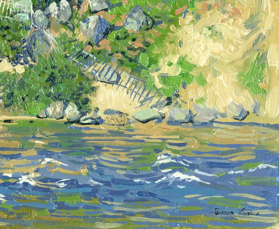 Bath-house by the river