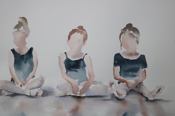 Ballerina Painting “First Day at Ballet”