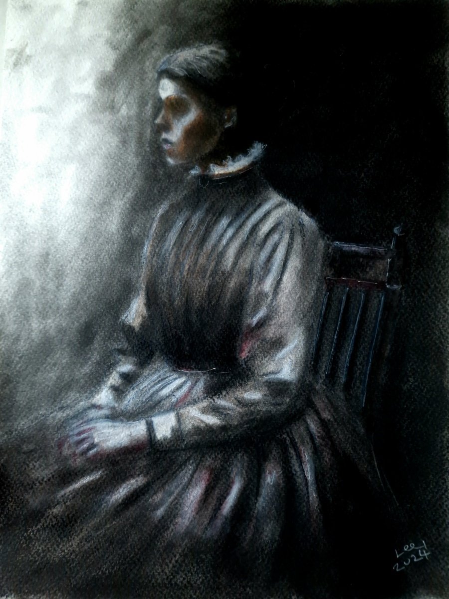 Impressionistic Charcoal Drawing , Heart Minded By Leezee Lee ( Georgiana L. Nicolae), 8 X 12, Artwork For Sale On Artfinder