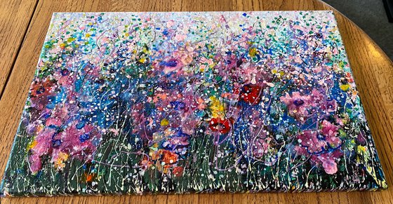 Midsummer Garden - Abstract Original Painting