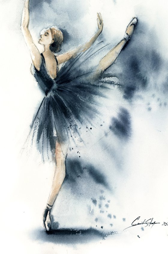 Ballerina in Arabesque