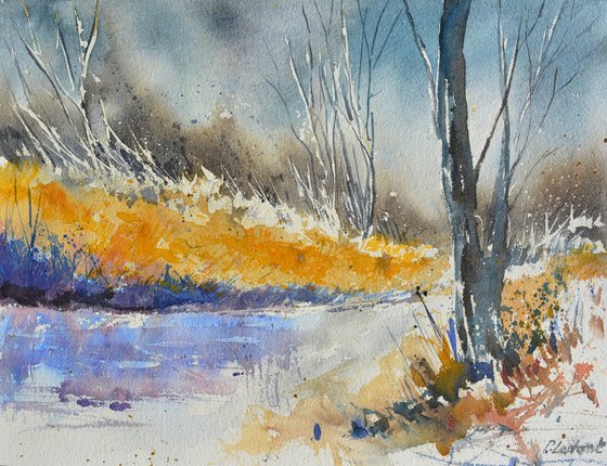 Little river   watercolor