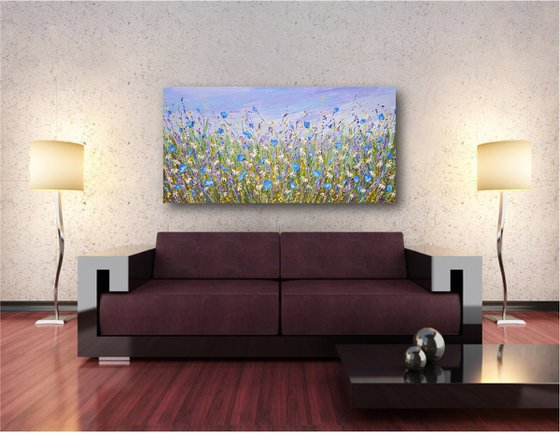Daisy Dreams - Original Flower Field Painting