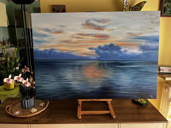 Dawn over Mediterranean: Homebound