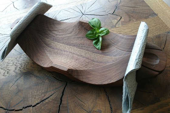 "Walnut Appetizer Tray II"