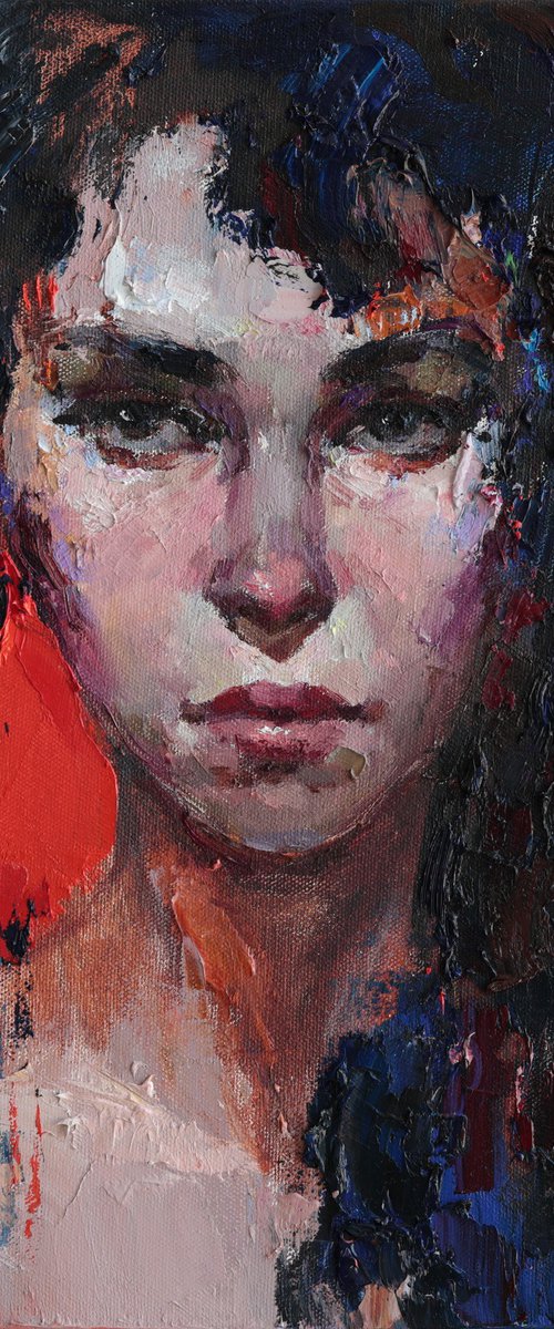 Her Gaze – Abstract Portrait by Anastasiia Valiulina