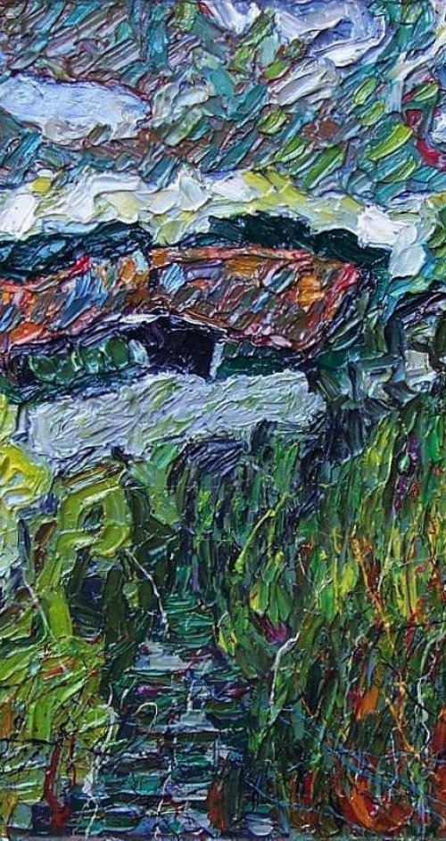Barn in a landscape #7 by Richard Meyer