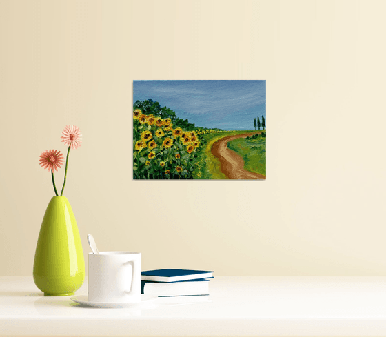 Country road -2 ! Oil painting !