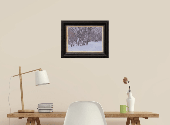 February. Alley in Tsaritsyno Park