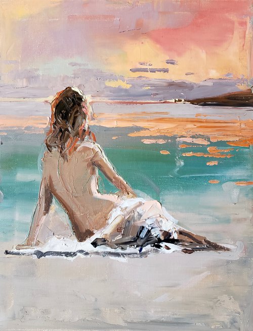 GIRL ON THE BEACH #3. by Irina Alexandrina