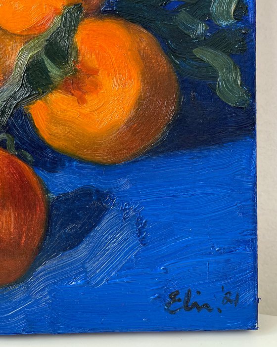 Still life with tangerines