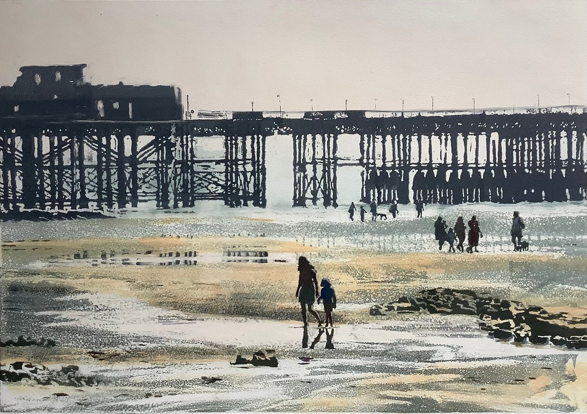 Impressionistic Limited Edition Print , Day Trippers By Amanda Averillo, 21 X 15, Artwork For Sale On Artfinder