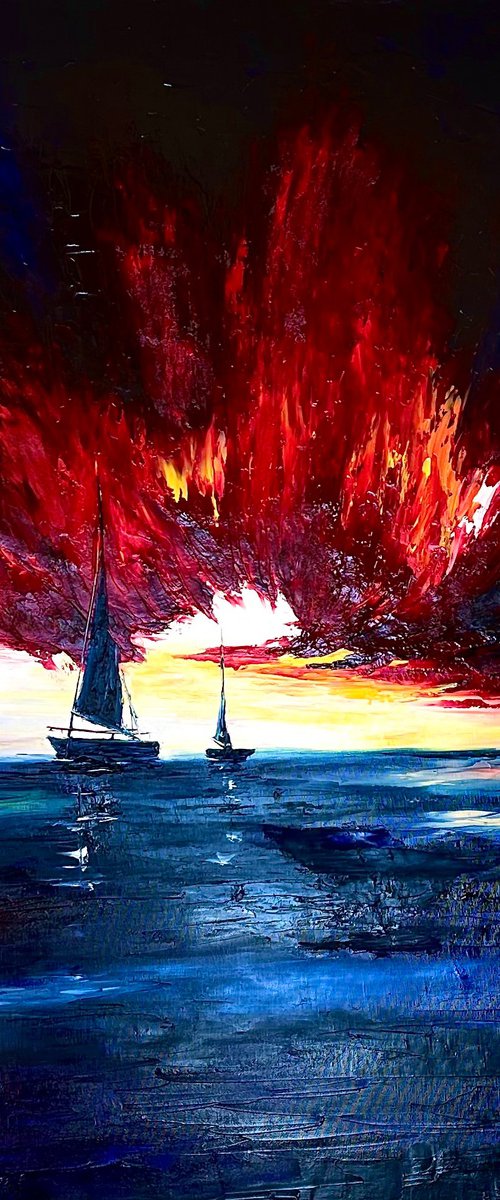 Sails Under Fire by Anastasiia Novitskaya