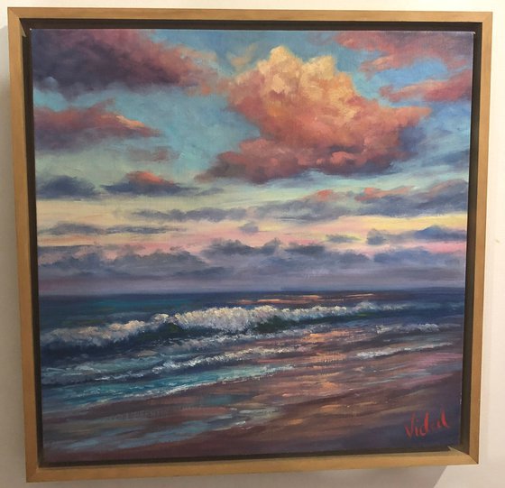 Last light at Coolum Beach