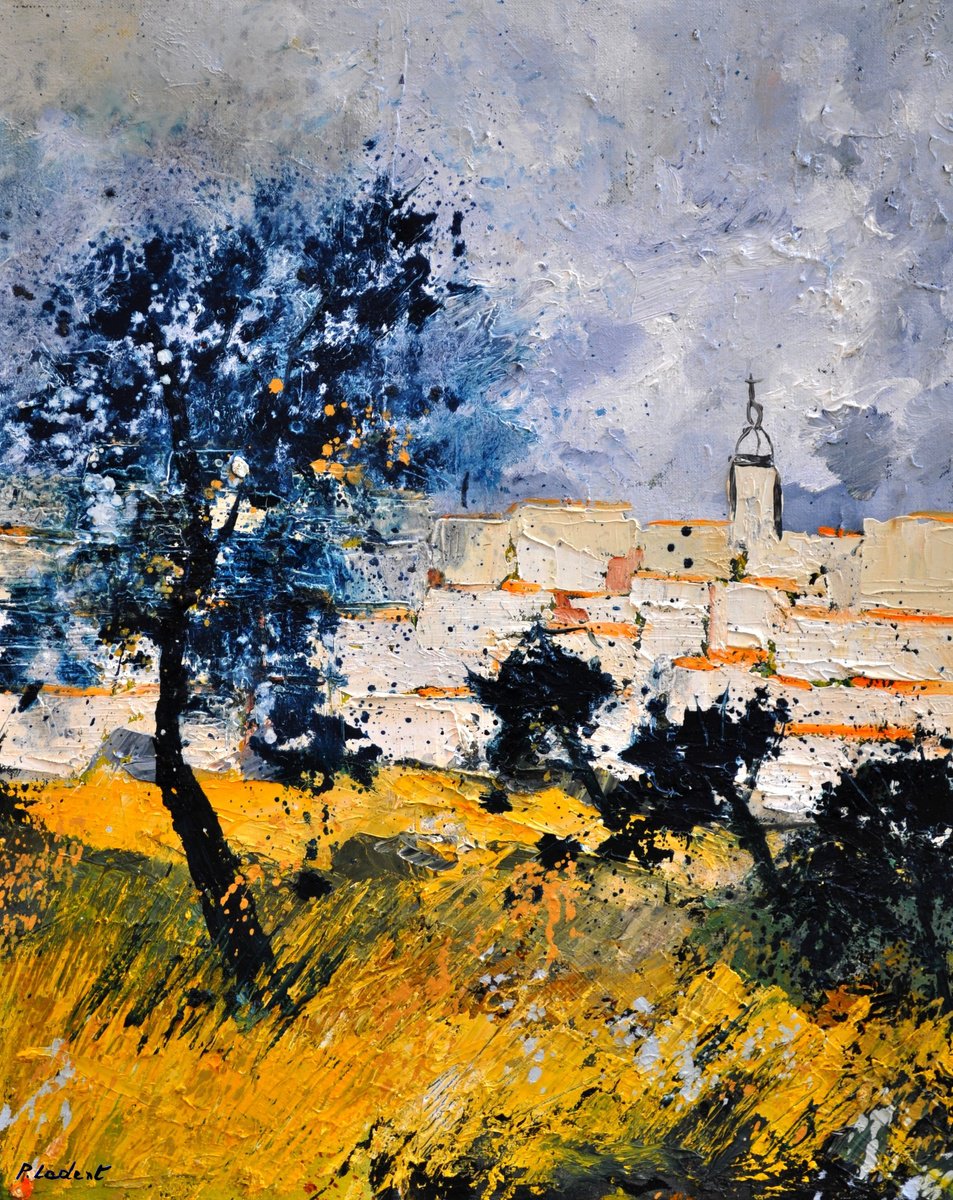 A Village In Provence By Pol Henry Ledent, 20 X 24, Artwork For Sale On Artfinder