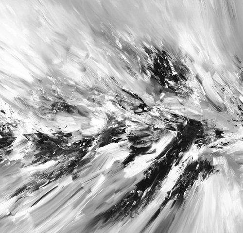Stick: Black And White Line 1 by Peter Nottrott