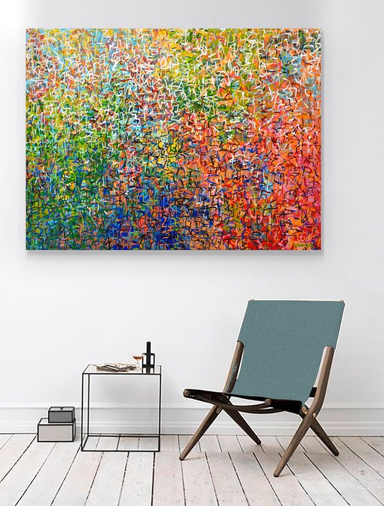 HippieTrippy - 120 x 90cm - acrylic on canvas