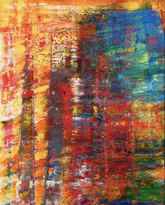 150x120 cm  Сolorful Abstract Painting Landscape painting Abstract art